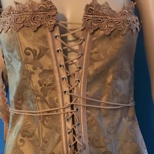 Fredericks of Hollywood lace up corset.